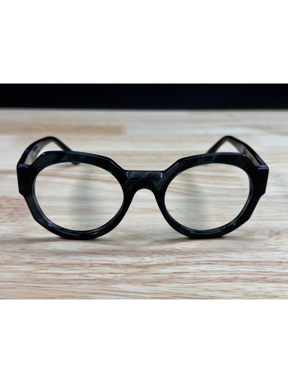 Rare Authentic See Eyewear 8604 Dark Blue Green Frames Glasses 49[]22-145 France